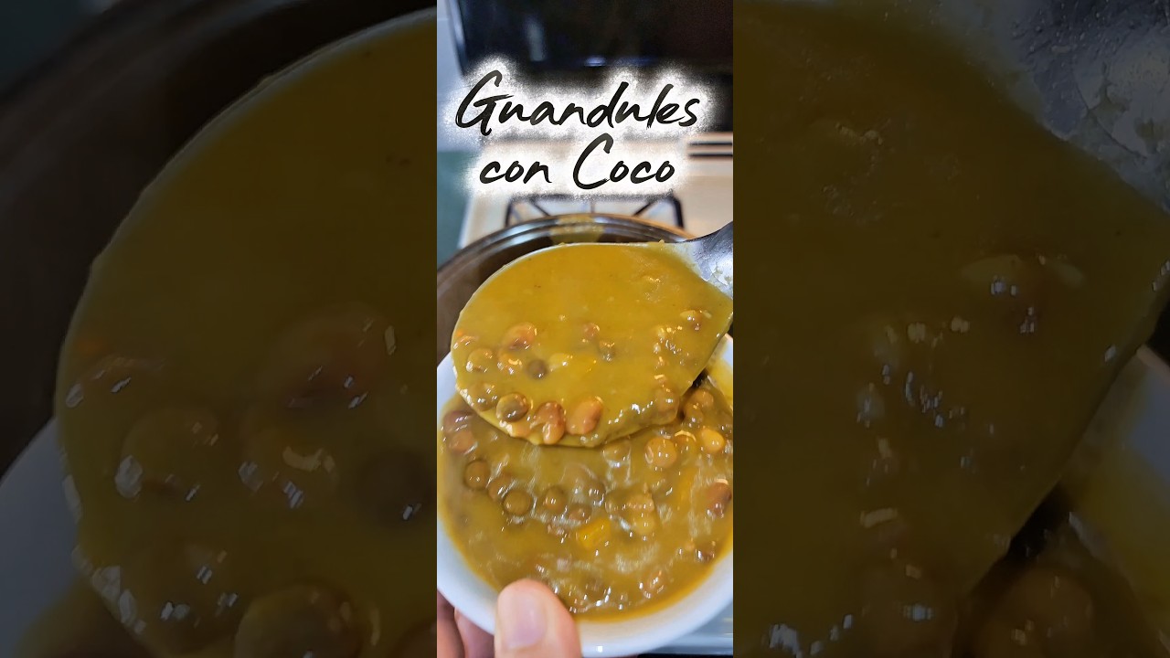 Guisados de Carne: Guandules guisados con coco (Gandules) Receta