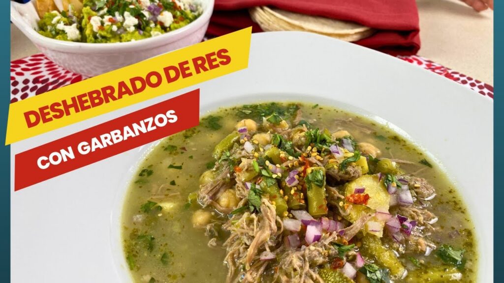 Cómo preparar DESHEBRADO de RES con GARBANZOS en casa l IRRESISTIBLE platillo