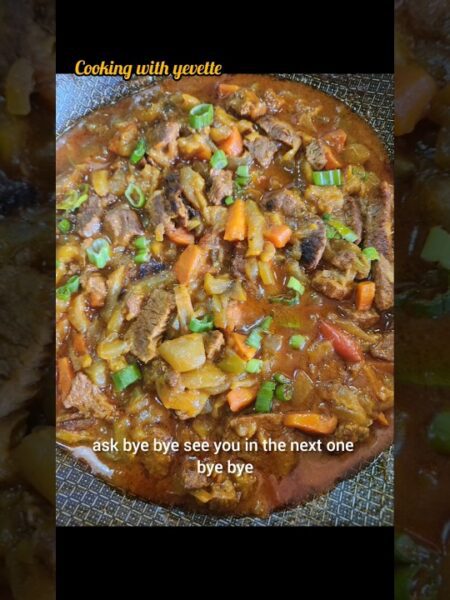 Cucumber and beef stew