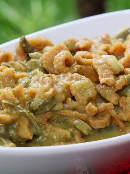 Delicioso Chicharron En Salsa Verde Con Nopales
