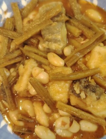 ESPECIAL SEMANA SANTA: POTAJE DE HABICHUELAS CON CARDILLO (tagarninas) Y BACALAO