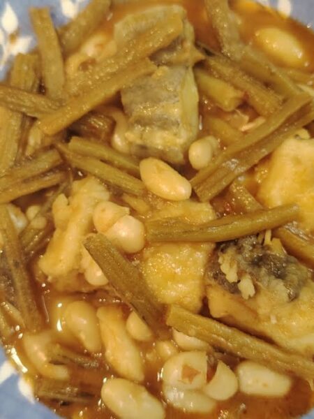 ESPECIAL SEMANA SANTA: POTAJE DE HABICHUELAS CON CARDILLO (tagarninas) Y BACALAO