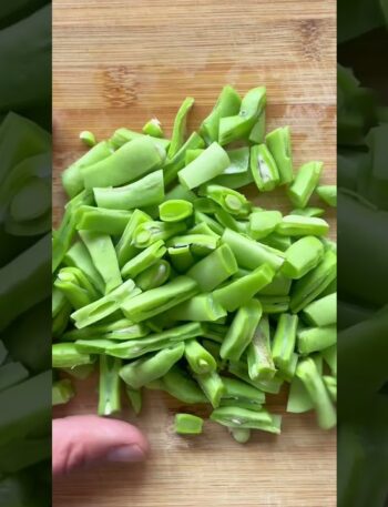 Guisado de carne con porotos verdes, receta casera de cuchara