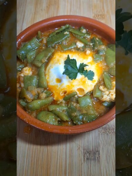 Judías verdes esparragadas.