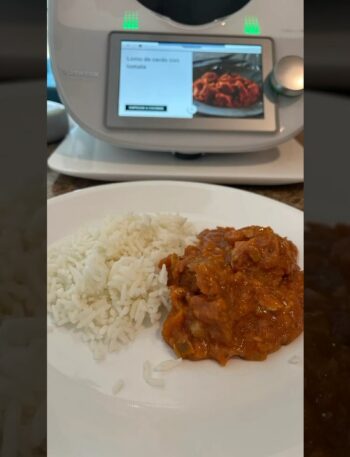 Lomo de cerdo con tomate en #thermomix #thermoniquex