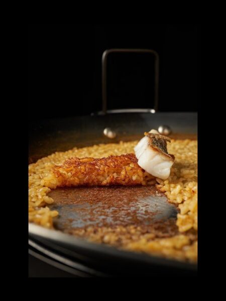 Paella de Borriquete (pescado)