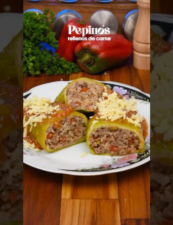 Pepinos rellenos una receta saludable y tradicional #receta #colombia #cocina #gastronomia #2025