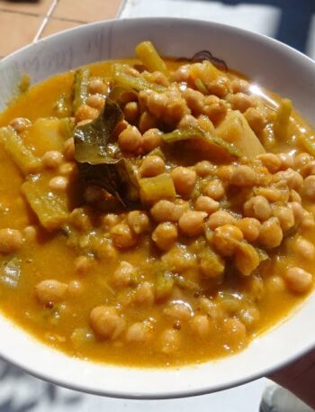Potaje muy Sabroso de Garbanzos y Tagarninas
