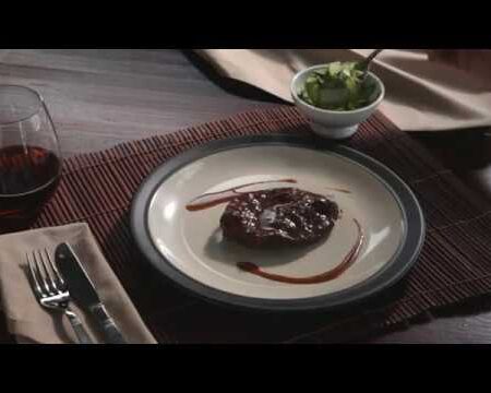 Receta de tournedó de cordero guisado al vino tinto