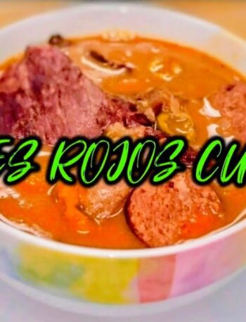 Red bean soup ! SOPA DE FRIJOLES ROJOS !