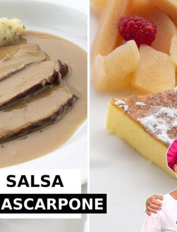 TERNERA en SALSA y TARTA CREMOSA de MASCARPONE con Eva y Karlos Arguiñano