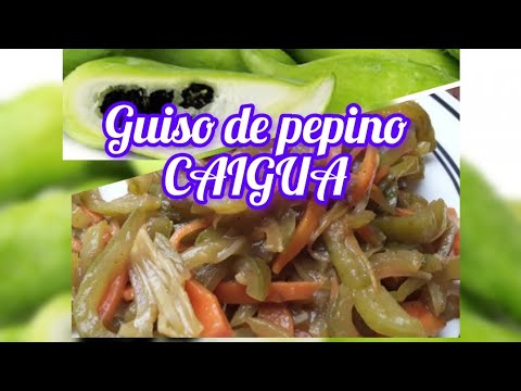 Pepino de Guiso - Riquísimo guiso de pepino fácil y rápido