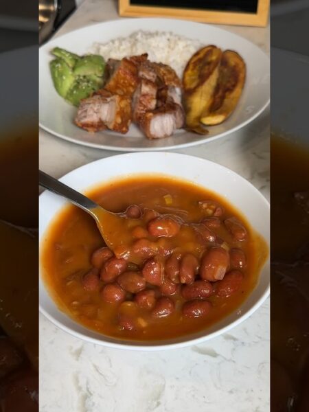 Guiso de porotos sin carne fácil y delicioso - Frijoles paisas para chuparse los dedos
