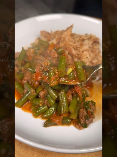 CARNE CON VAINITAS FÁCIL PARA EL ALMUERZO #receta #recetafacil #almuerzo #carne