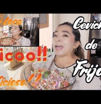 Ceviche económico y fácil de frijol 3 CEVICHE DE FRIJOL, Receta económica y rendidora, receta sin carne, tienes que probarla!