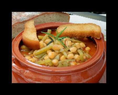COMO HACER GARBANZOS CON TAGARNINAS EN OLLA DE BARRO, RECETA