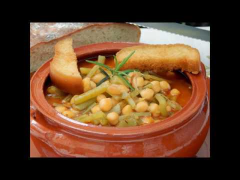 COMO HACER GARBANZOS CON TAGARNINAS EN OLLA DE BARRO, RECETA