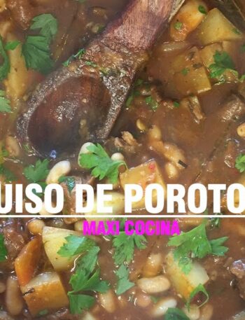 GUISO DE POROTOS BIEN RICO Y FACIL IDEAL PARA EL FRIO | MENU DEL DIA #6 | Maxi Cocina