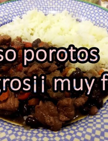 GUISO DE POROTOS NEGROS¡ FACIL Y RICO PARA HACER
