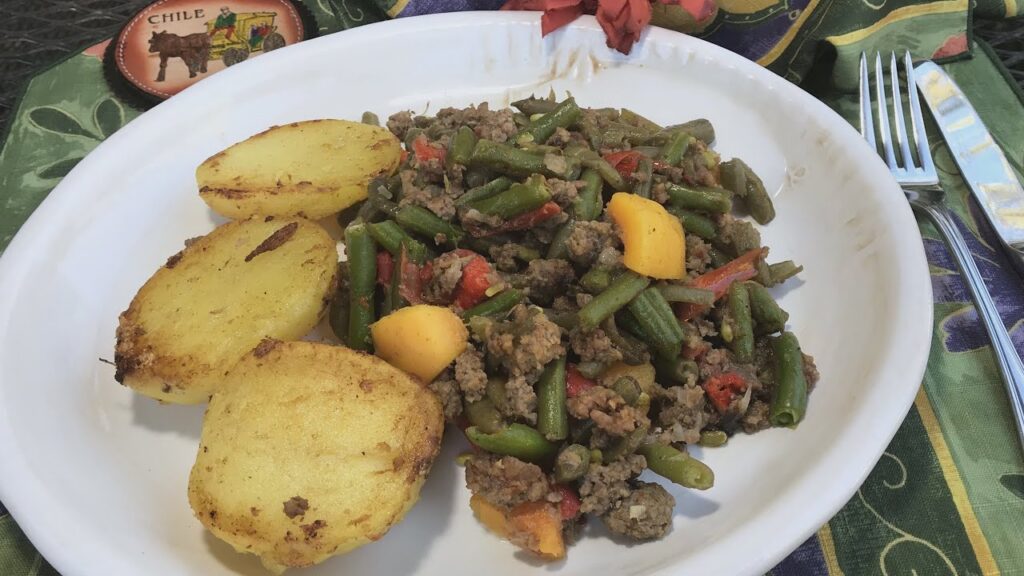 Guiso de porotos verdes con zapallo - Del Jardín a la olla