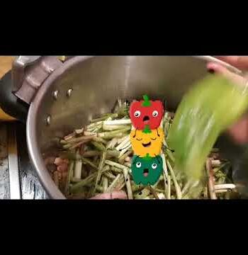 ☆☆☆(potaje de tagarninas ) &{ pimientos asados}☆☆☆.