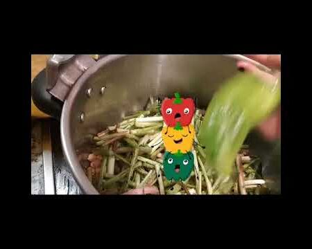 ☆☆☆(potaje de tagarninas ) &{ pimientos asados}☆☆☆.