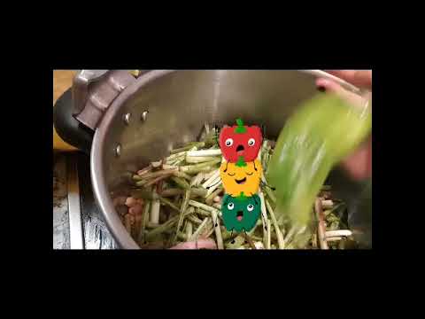 ☆☆☆(potaje de tagarninas ) &{ pimientos asados}☆☆☆.