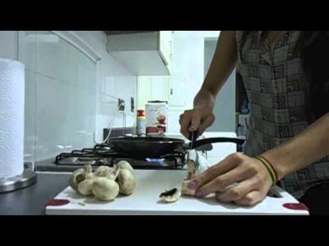 A cocinar! Guiso pepino con champiñones