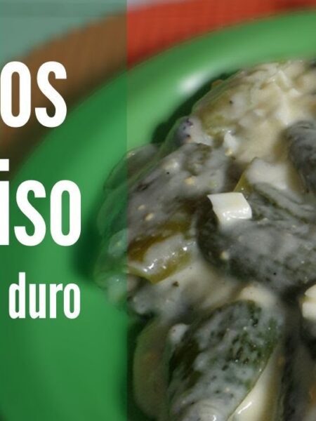 Como hacer PEPINOS DE GUISO con huevo duro | Receta casera