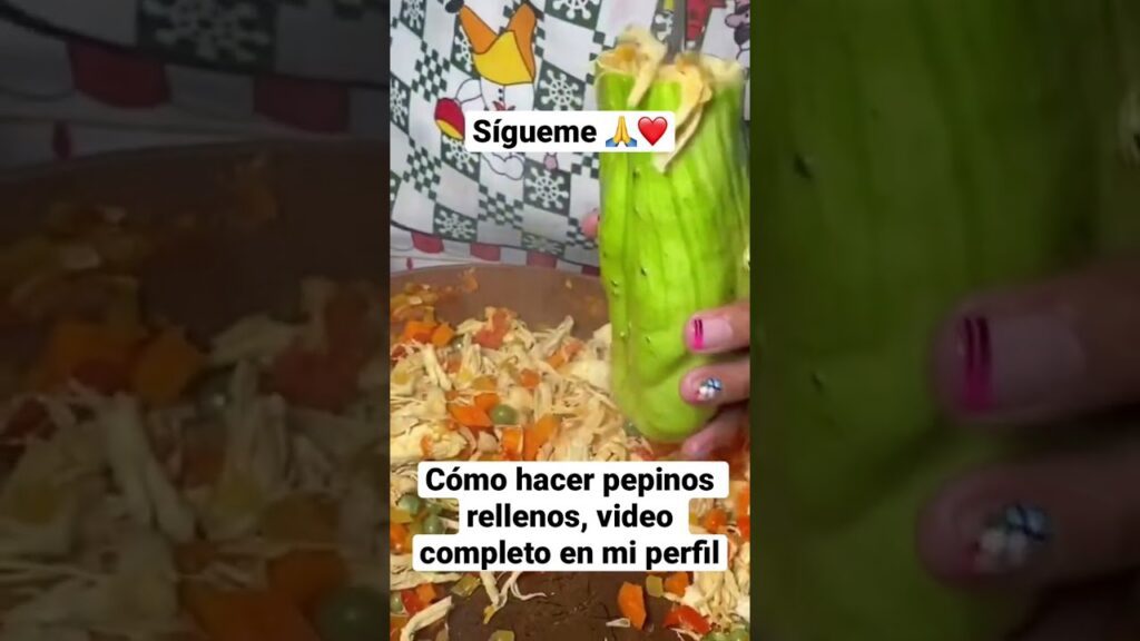 Cómo hacer pepinos rellenos de atún y mayonesa