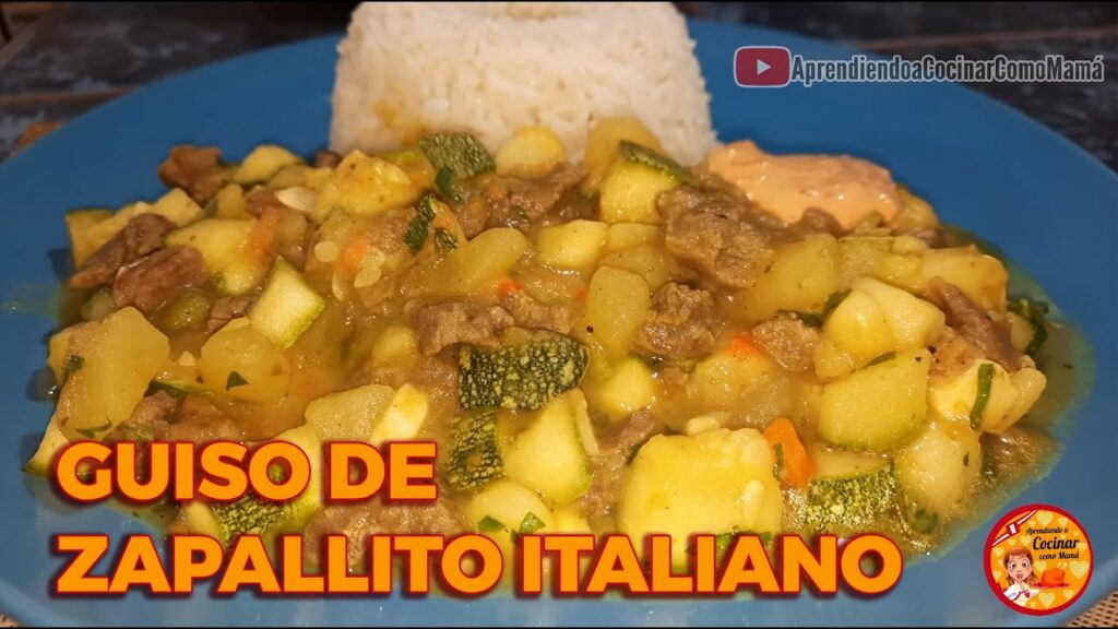 GUISO DE ZAPALLITO ITALIANO (Zucchini) | RECETA SUPER DELICIOSA