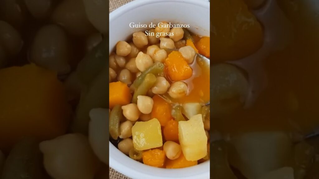 GUISO de GARBANZOS SIN Grasas #recetas