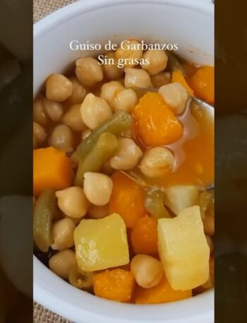 GUISO de GARBANZOS SIN Grasas #recetas
