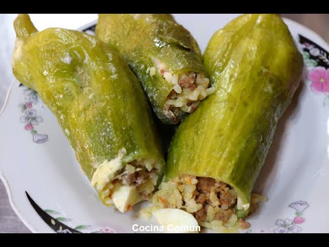 PEPINOS  COLOMBIANOS RELLENOS DE CARNE