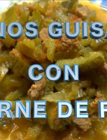 PEPINOS GUISADOS Con Carne de Res #recetasyicaos #gourmet #gastronomia #cocinafacil #cocina #comida