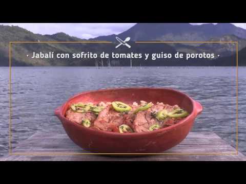 SABORES SIN LÍMITES - JABALÍ CON SOFRITO DE TOMATES Y GUISO DE POROTOS.