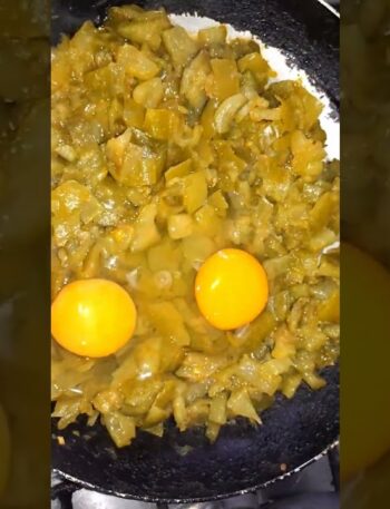 #pepino con huevo#