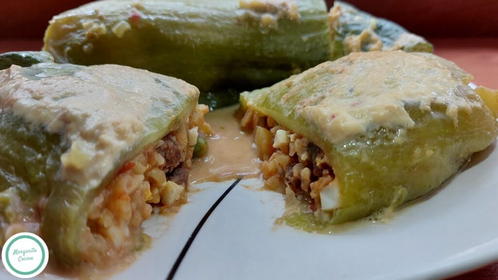 Pepinos rellenos de carne de res, fáciles y deliciosos