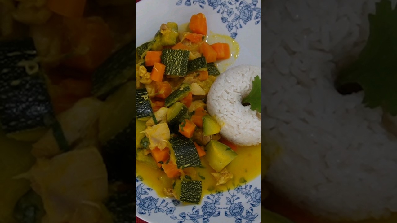 Zapallo guisado casero vegetariano