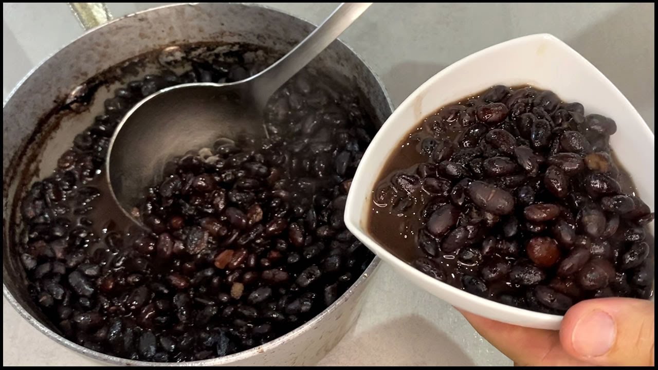 Receta de frijoles negros porotos