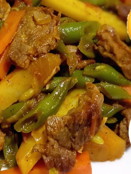 Guisado de carne con vainitas: receta peruana saludable y jugosa