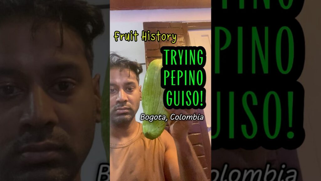 Trying Pepino Guiso! #solotravel #colombia #bogota #vegetables #history