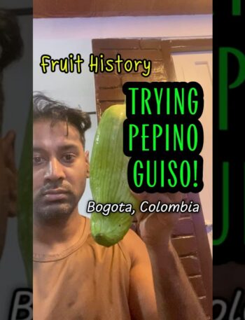 Trying Pepino Guiso! #solotravel #colombia #bogota #vegetables #history